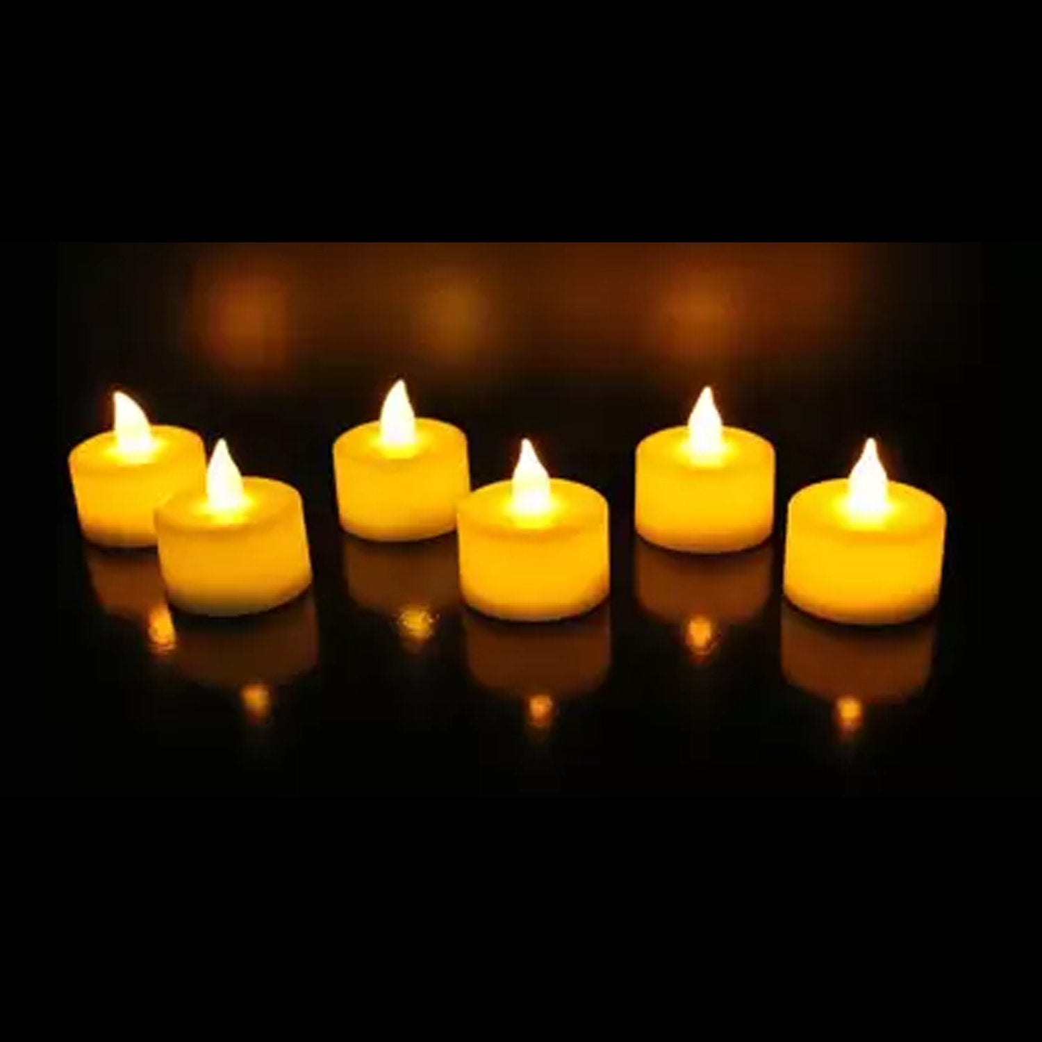 LED tealight candles for festive decor, 24 pcs, white color LED tealight candles for festive decor, 24 pcs, white color